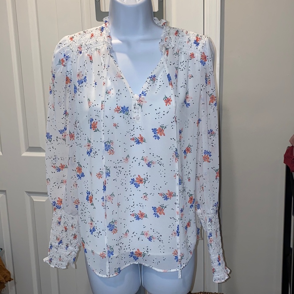 Women's 1.State long sleeved dressy blouse , size XS